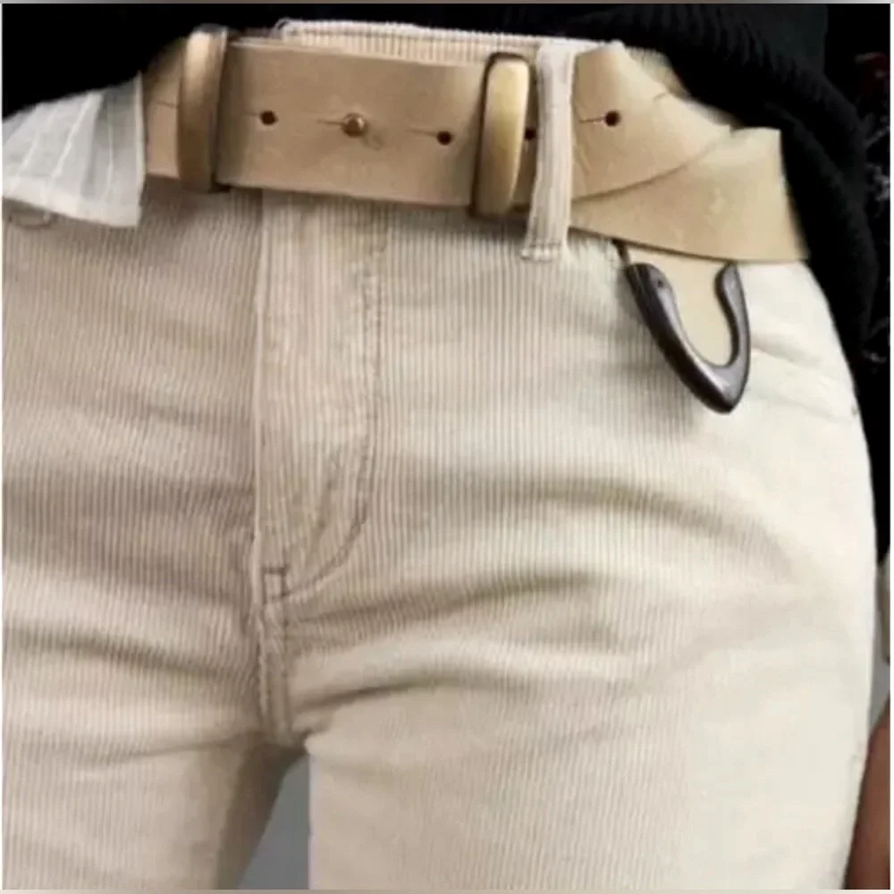 Anthropologie Pilcro Cream Pants Slim Boyfriend Size 27 - Picture 5 of 12